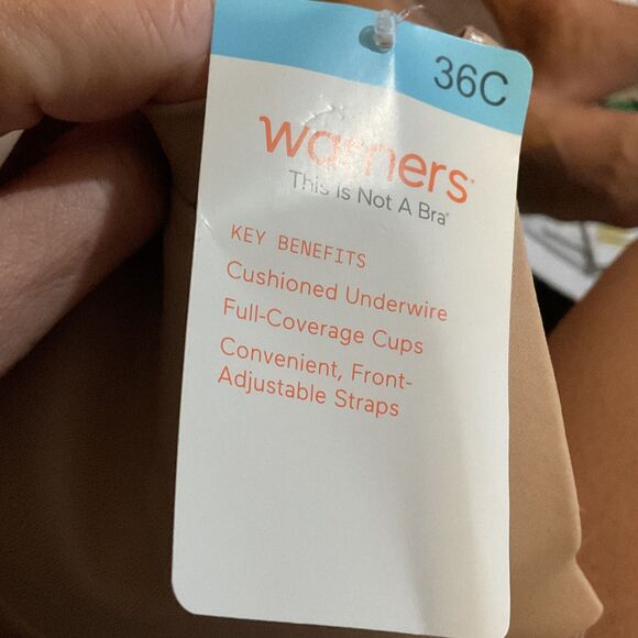 Warner's Full-Coverage Underwire Bra Toasted Almond 36C - Picture 5 of 7